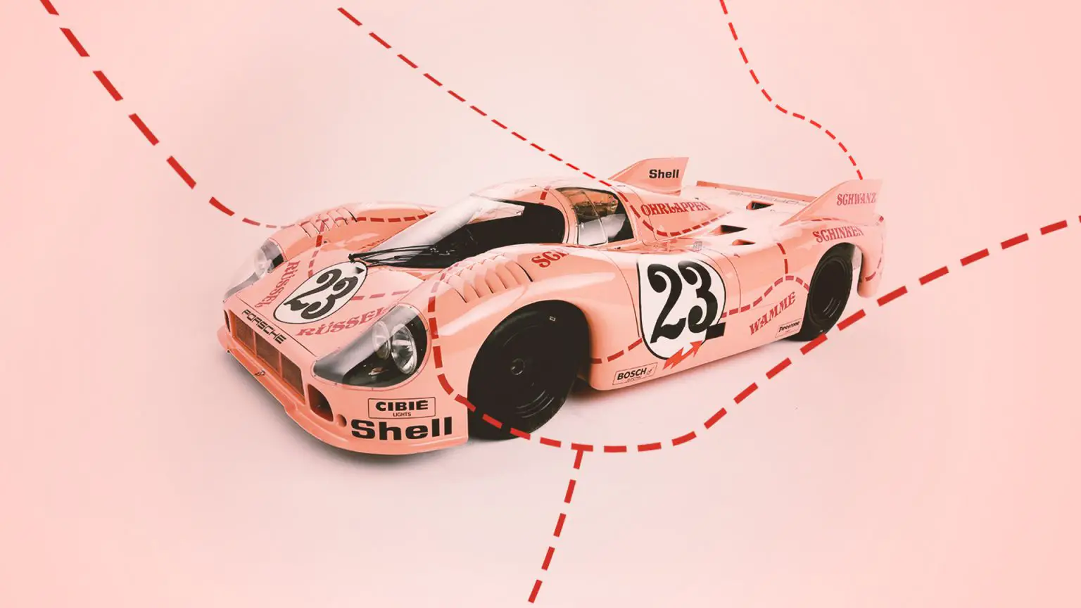 Porsche 917 20 Pink Pig Front