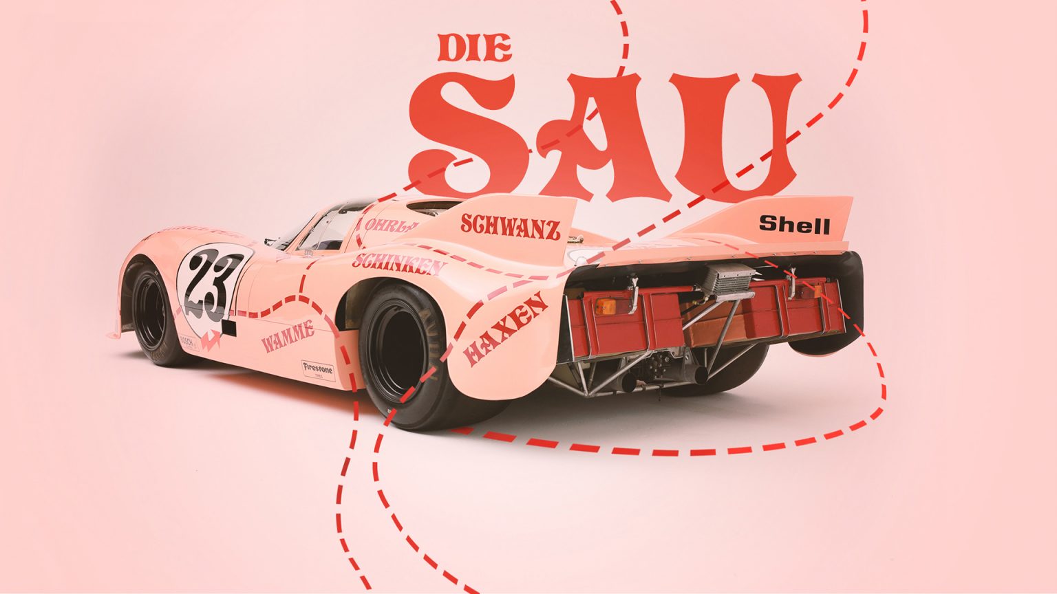 Porsche 917 20 Pink Pig Rear