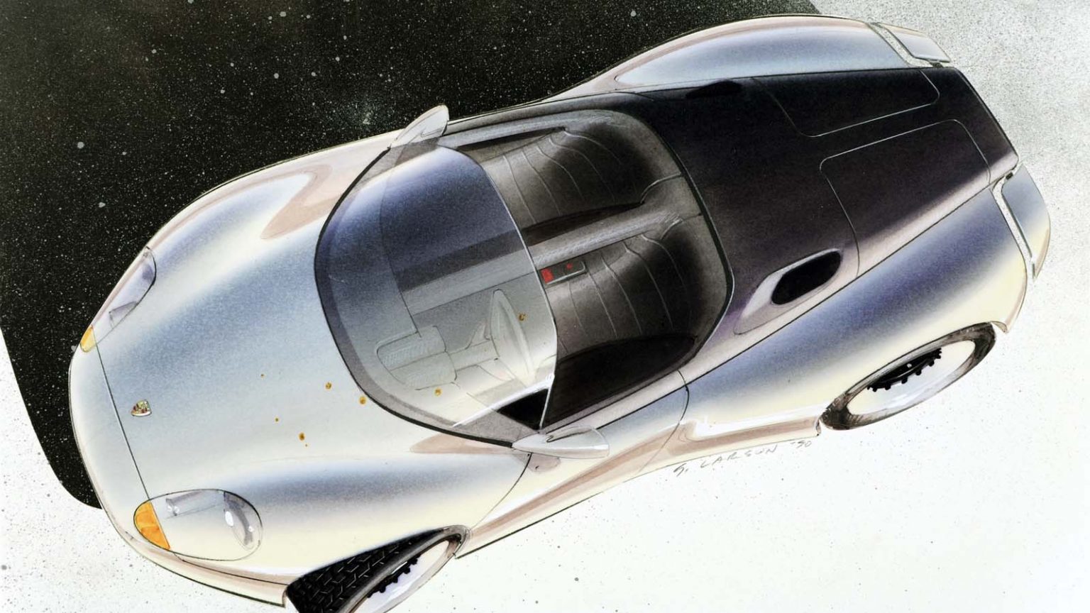 Porsche Boxster 986 Design Sketch 1992 Porsche AG