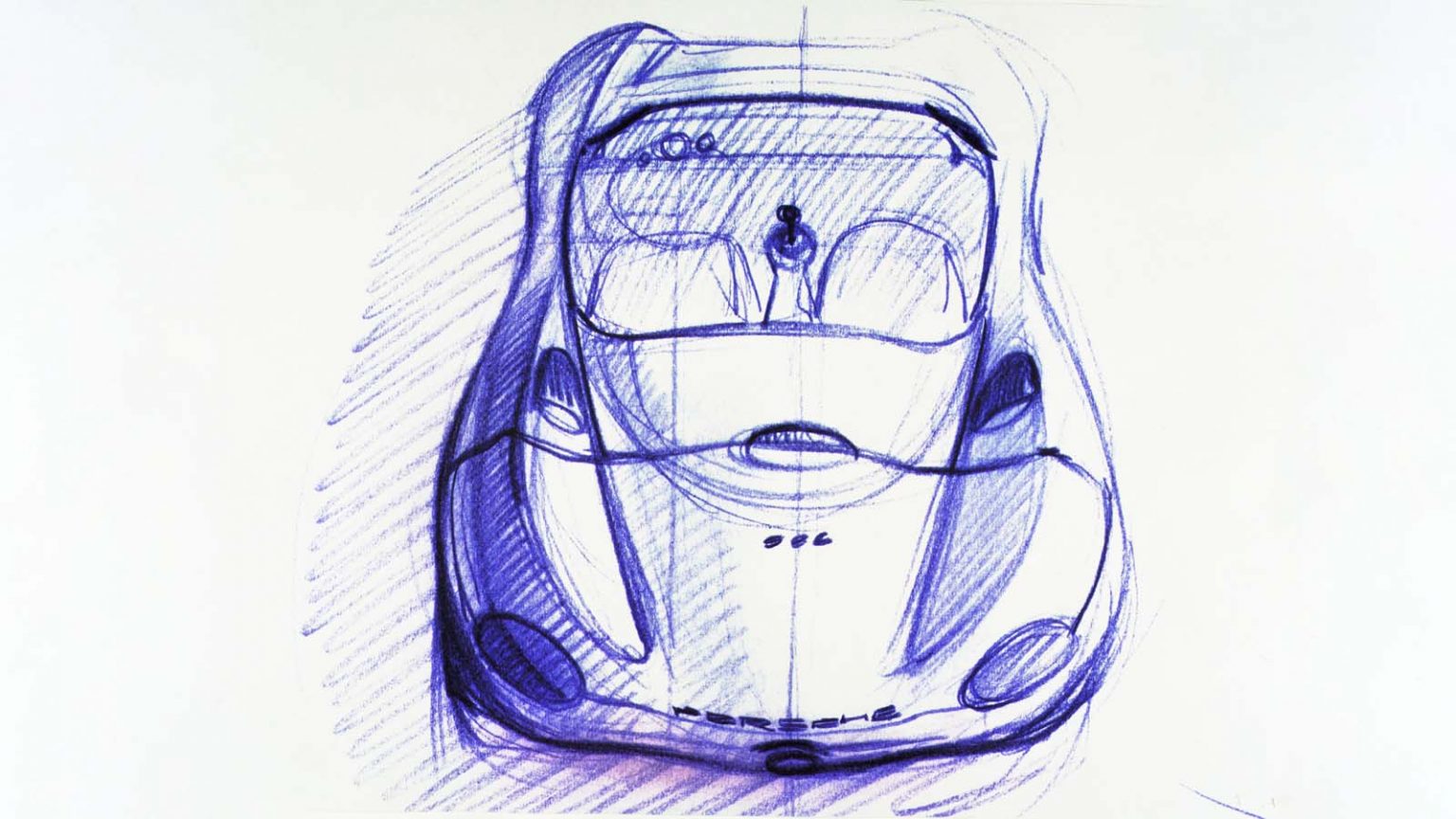 Porsche Boxster 986 Design Sketch 7 1992 Porsche AG