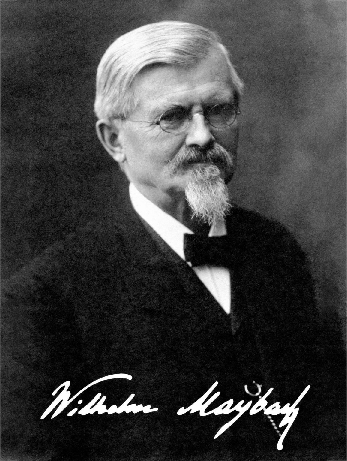 Wilhelm Maybach signed portrait photograph