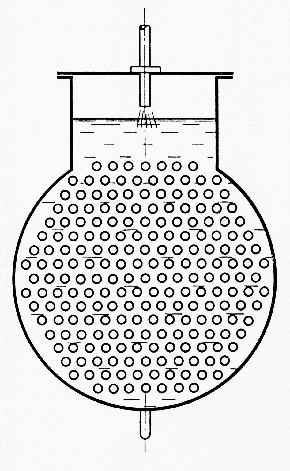 Drawing of the tube-based radiator invented by Wilhelm Maybach dating back to 1897