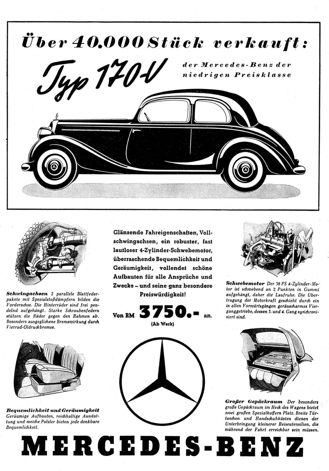 Mercedes-Benz 170 V Advert