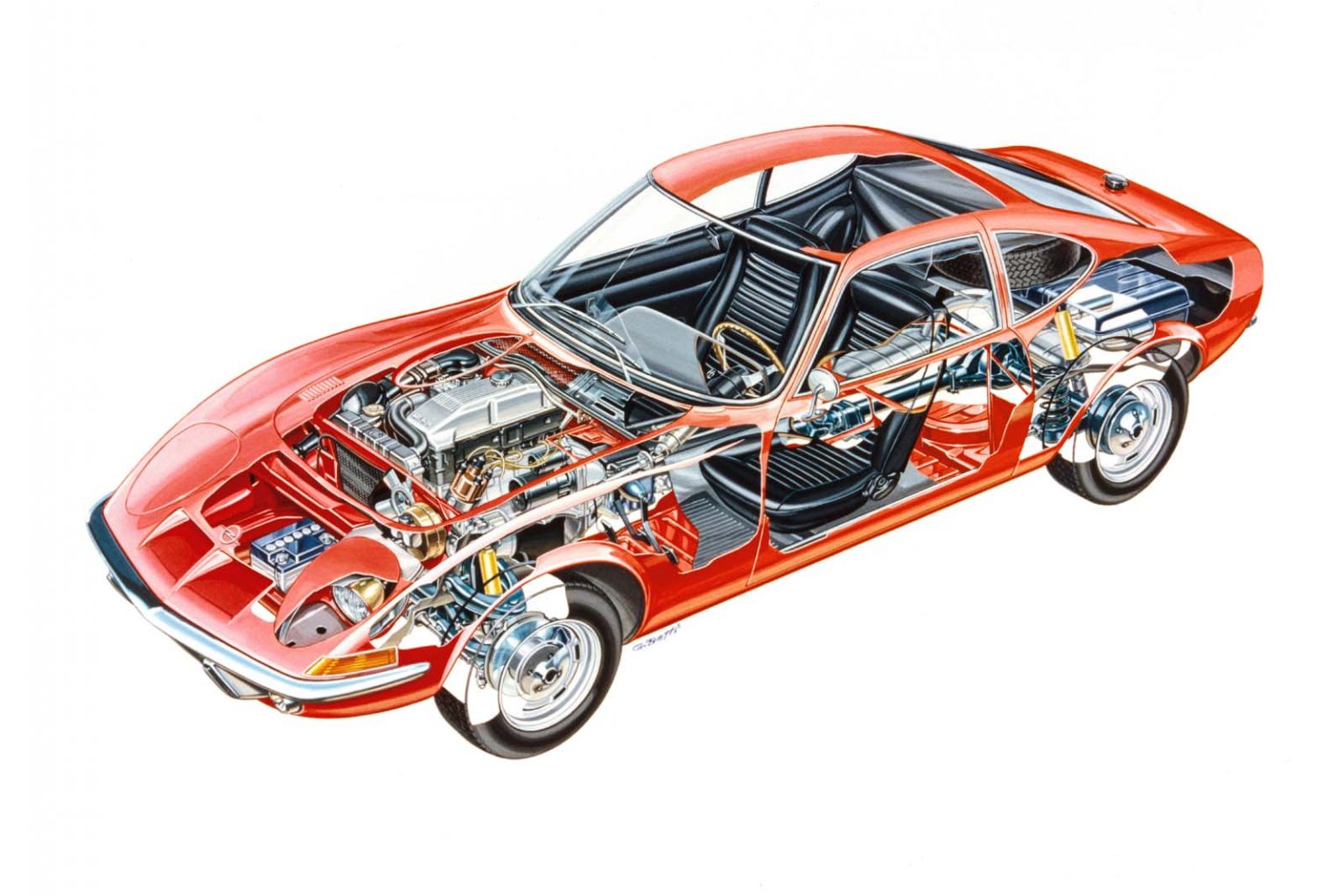 1968 Opel GT Cutaway