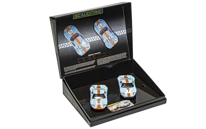 Ford GT40 1969 Gulf Twin Pack Box Scalextric