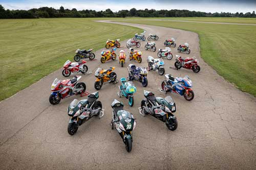 A Grid Of Moto GP Bikes Go To Auction From The Phil Morris Collection