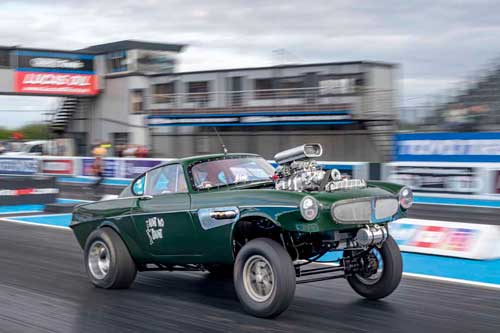 Hot Wheels Legends Tour Selects A Volvo P1800 Gasser As UK Finalist - Credit Santa Pod Raceway Volvo P1800